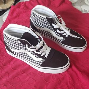 [SALE] Black white checkered Vans, size 7.5, NWOT